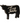 Faith Distressed Black Cow Sitter