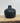 Black Round Vase