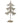 Champagne Glittered Metal Tree