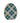 Chunky Blue Patterned Egg Sitters, 3/Set