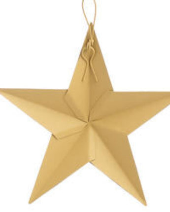 Primitive Gold Metal Barn Star