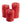 Red Pillar Candle Set