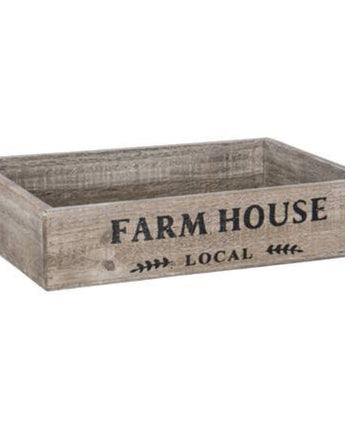 Rectangular "Farm House" Wood Tray
