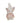 Fuzzy Pink Striped Gnome Bunny
