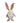 Striped Bunny Wobble Gnome w/Short Legs