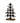 Black & White Buffalo Check Wood Tree Small