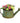 Round Tin Verdigris Watering Can